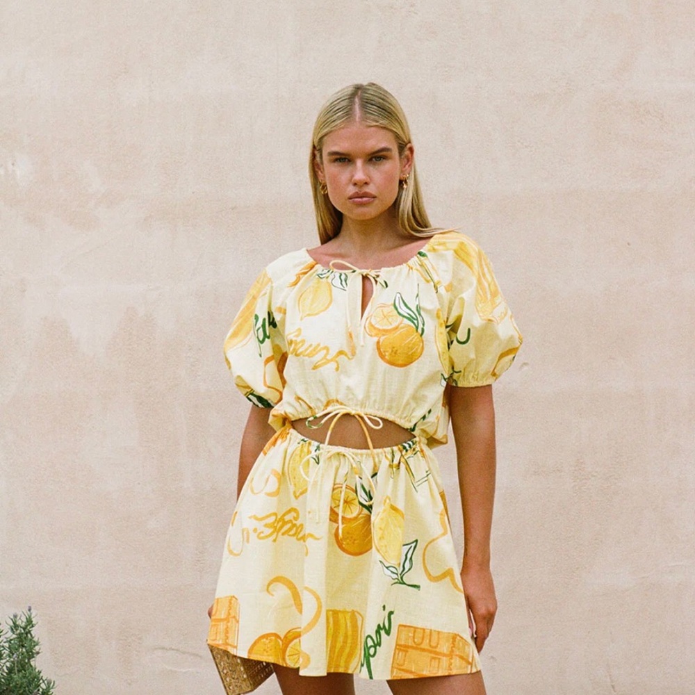 NWT Sabo Limoncello Mini Dress